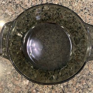 Anchor Hocking Gray 9 Qt. Glass Casserole Dish.  No lid.